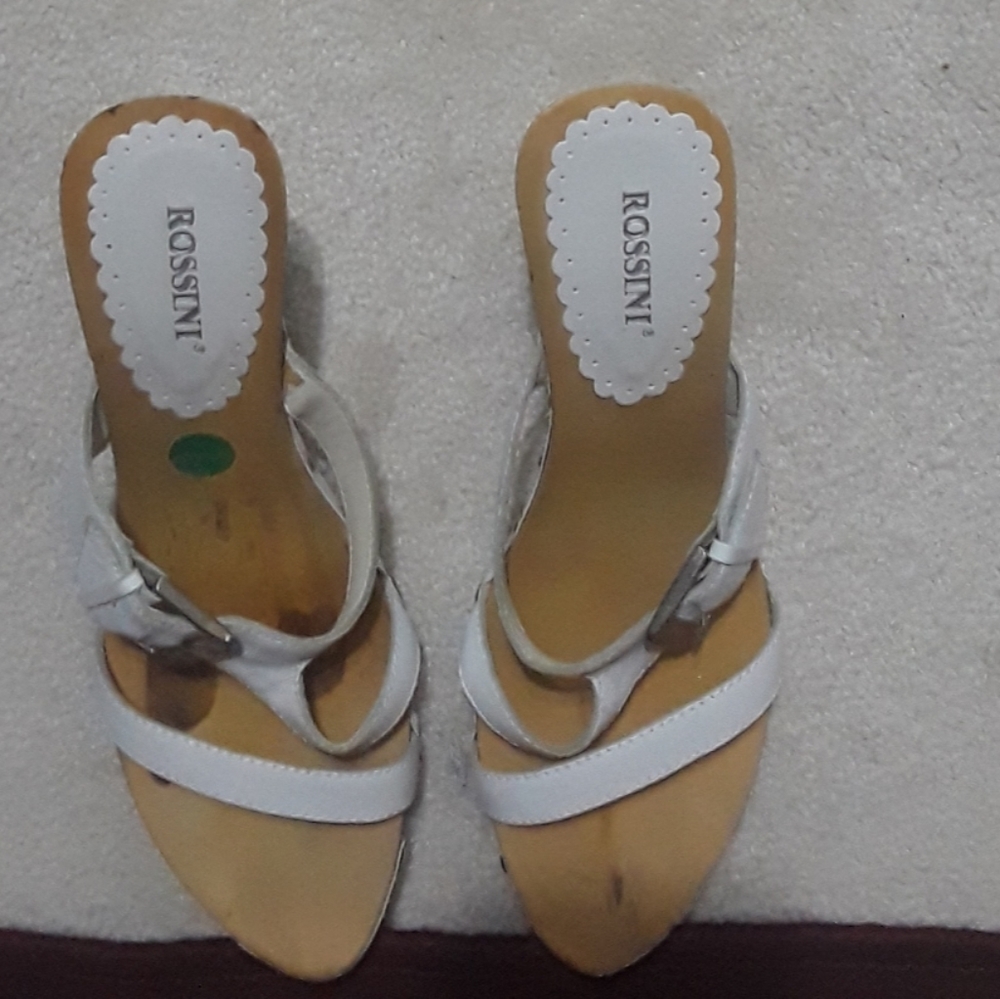 White sandals
